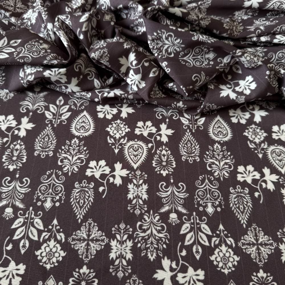 Tecido Estampado Viscoseda - Arabesco Paisley