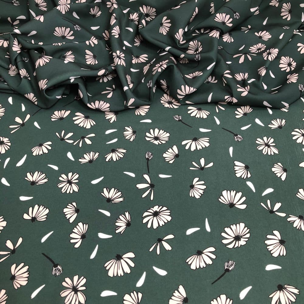 Tecido Estampado Viscoseda bem me quer - Atacado