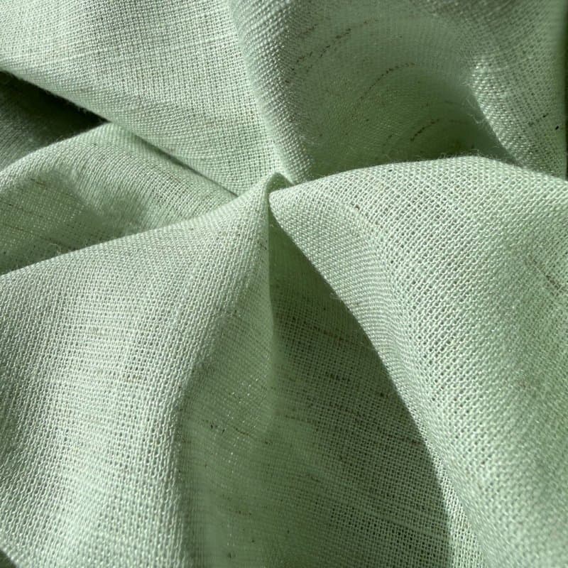Tecido Cambraia de AlgodÃ£o e Linho -  Fog Green