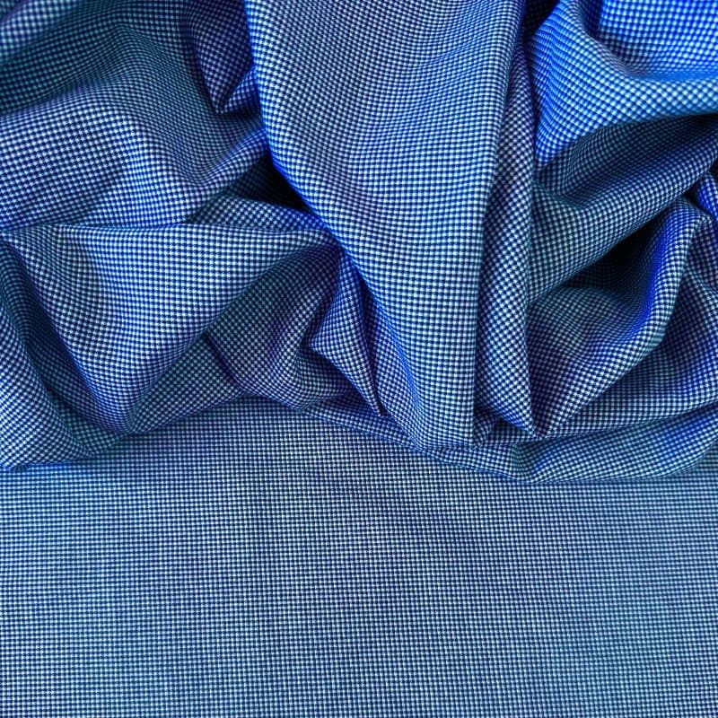 Tecido Camisaria Fio Tinto - Blue&White