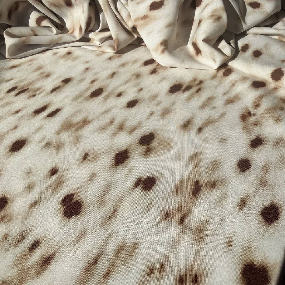 Tecido Estampado Viscoseda Animal Print Bambi - Atacado