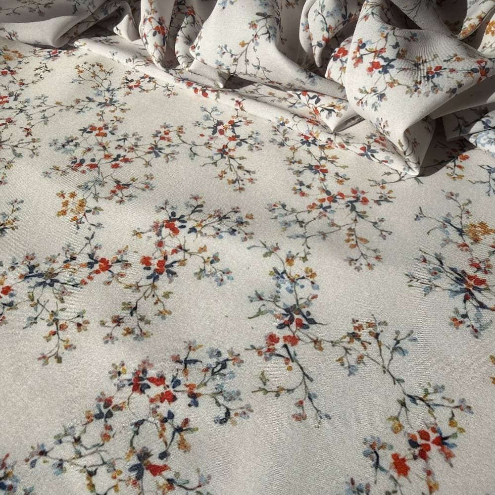 Tecido Estampado Viscoseda Floral Delicado Miúdo - Atacado