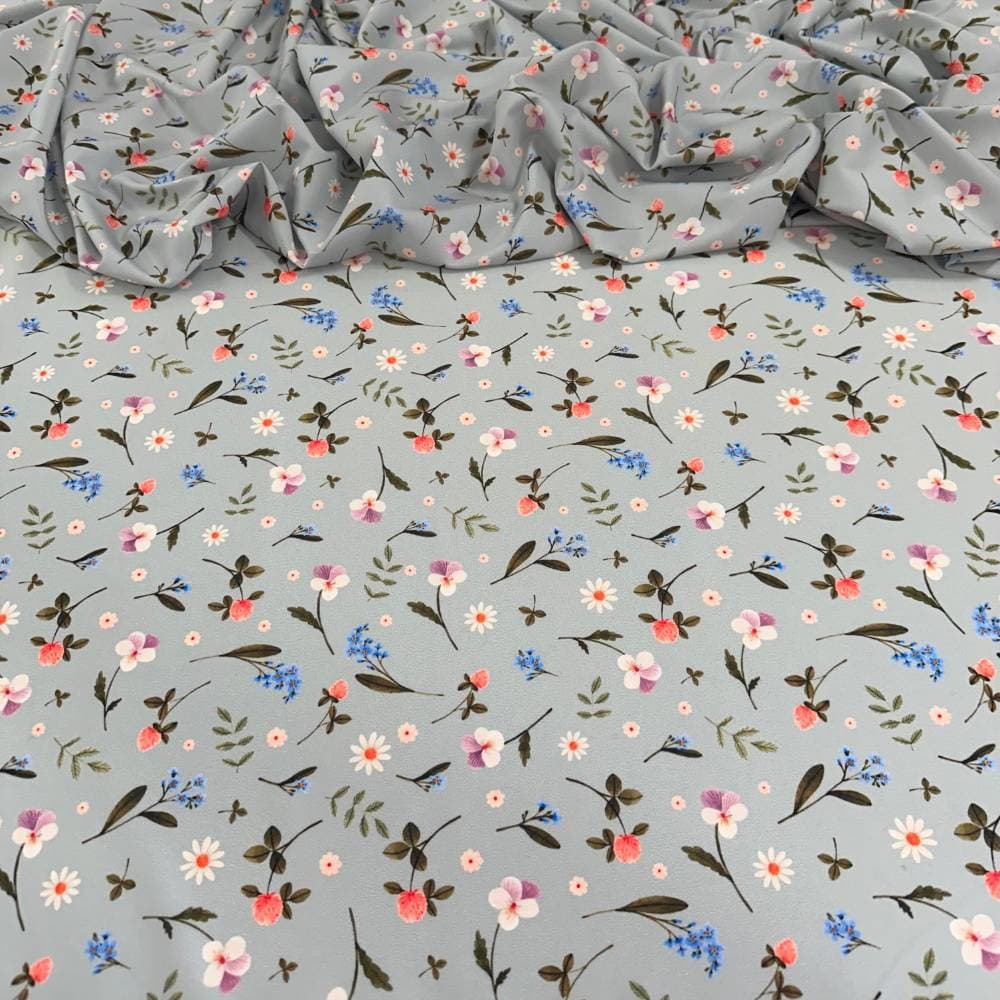 Tecido Estampado Viscoseda floral liberty colors - Atacado