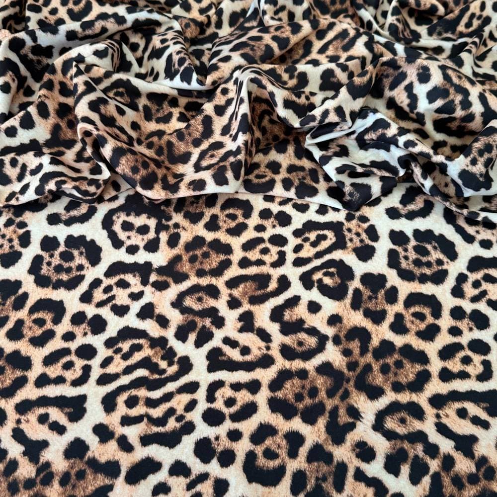 Tecido Estampado Viscoseda Oncinha Animal Print 1 - Atacado