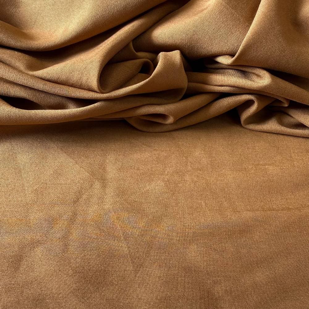 Tecido Viscoseda - Marrom Mocha Mousse