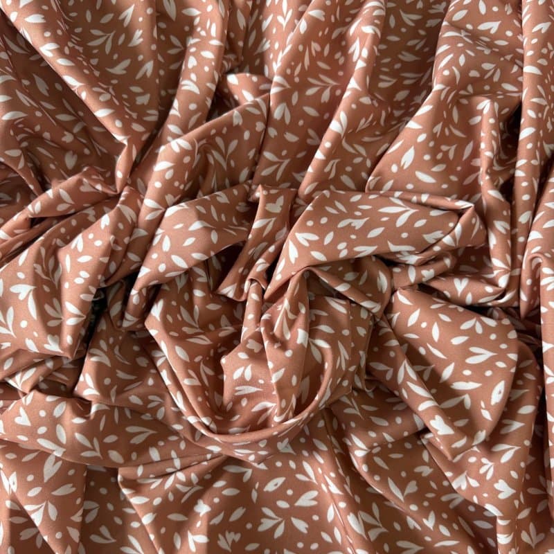 Tecido Estampado Viscoseda - Floral Liberty Caramelo