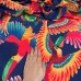 Tecido Estampado Viscoseda tucanos coloridos 