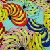 Tecido Estampado Viscose  com Linho bananas colors
